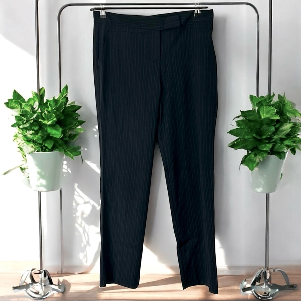 Worthington Black Pinstripe Pants 8 Petite